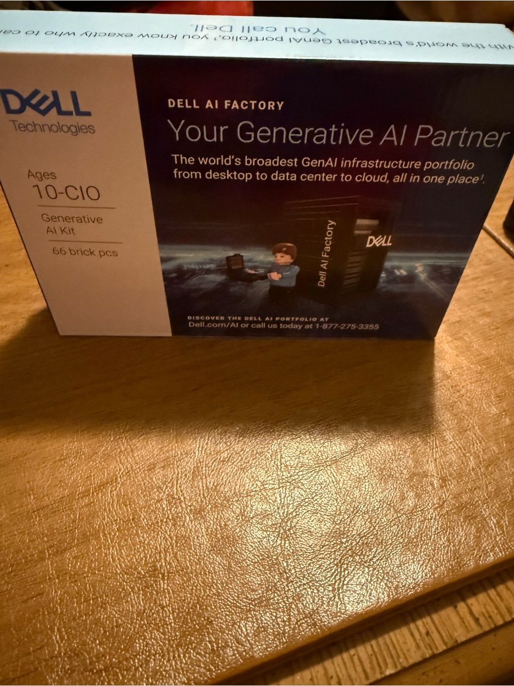 A promotional brick-building kit (called a "Dell LEGO set) commissioned by Dell
